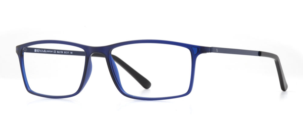 BENX PREMIUM Eyeglasses Teenage Man Rectangular Full-Rimmed Grilamid (TR90) Unfiltered BXPRM 1739-M118